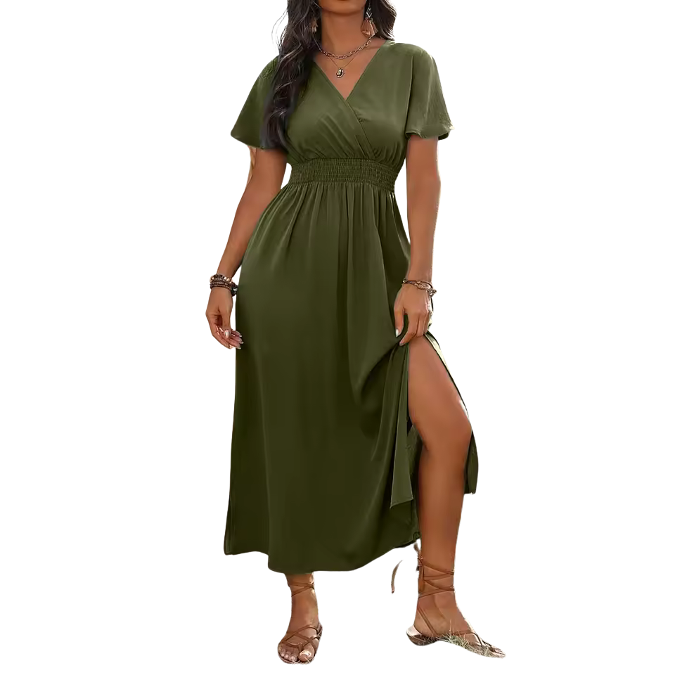 Belle™ Elegant Slit Midi Dress