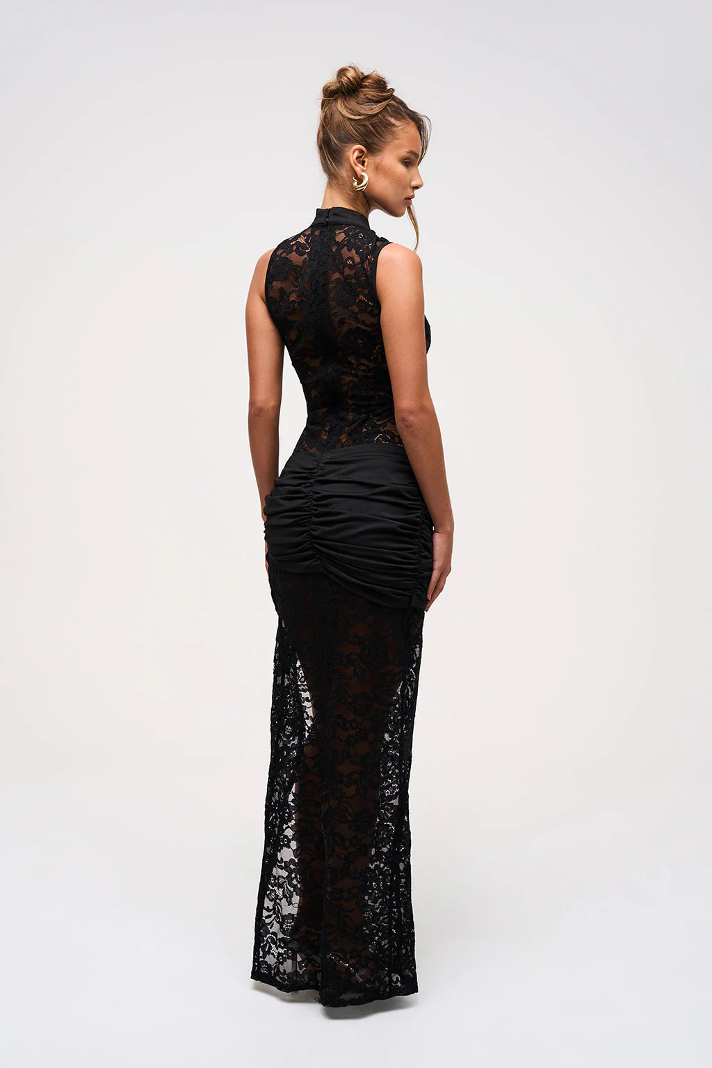 Marble™ Lace Keyhole Maxi Dress