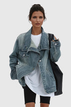 Rogue™ Oversized Asymmetric Denim Jacket