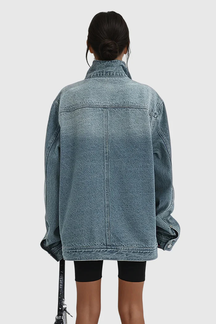 Rogue™ Oversized Asymmetric Denim Jacket