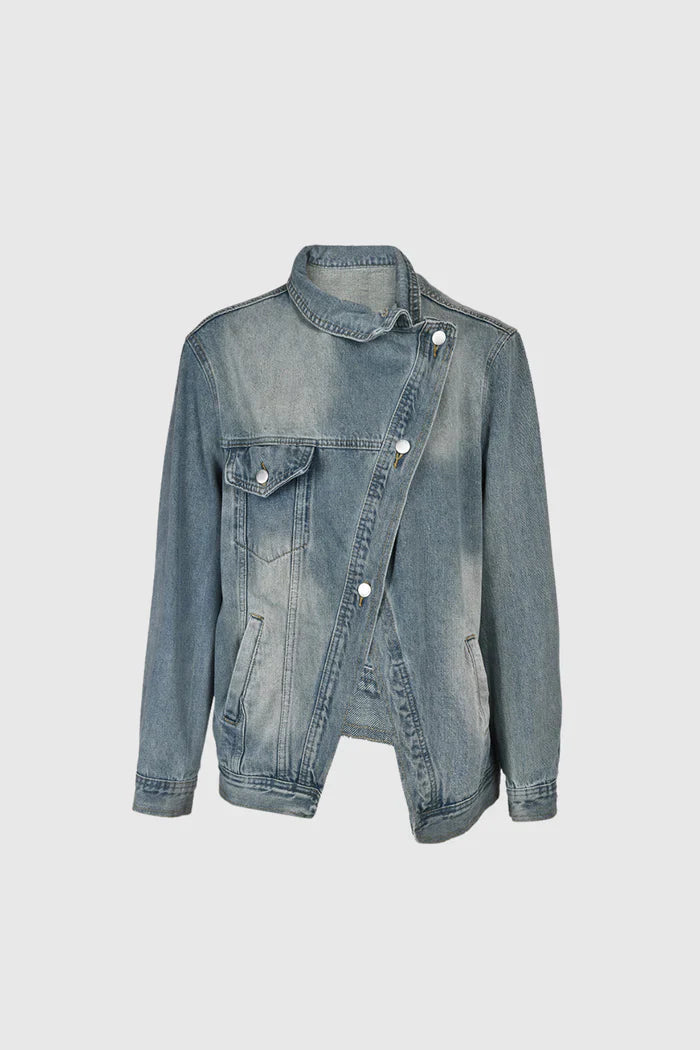 Rogue™ Oversized Asymmetric Denim Jacket