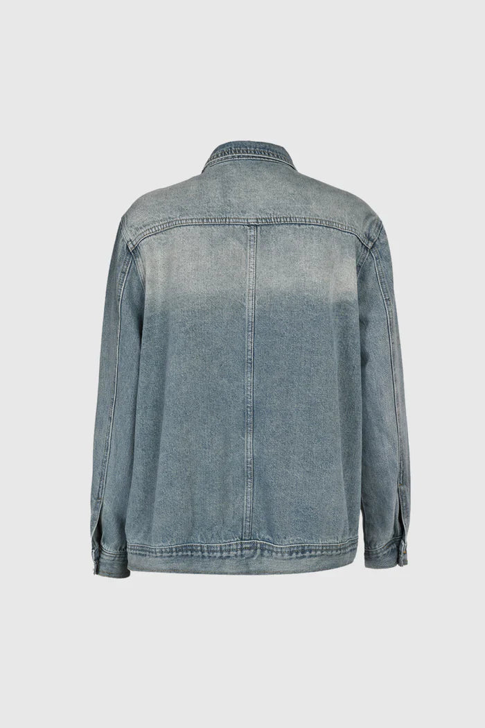 Rogue™ Oversized Asymmetric Denim Jacket