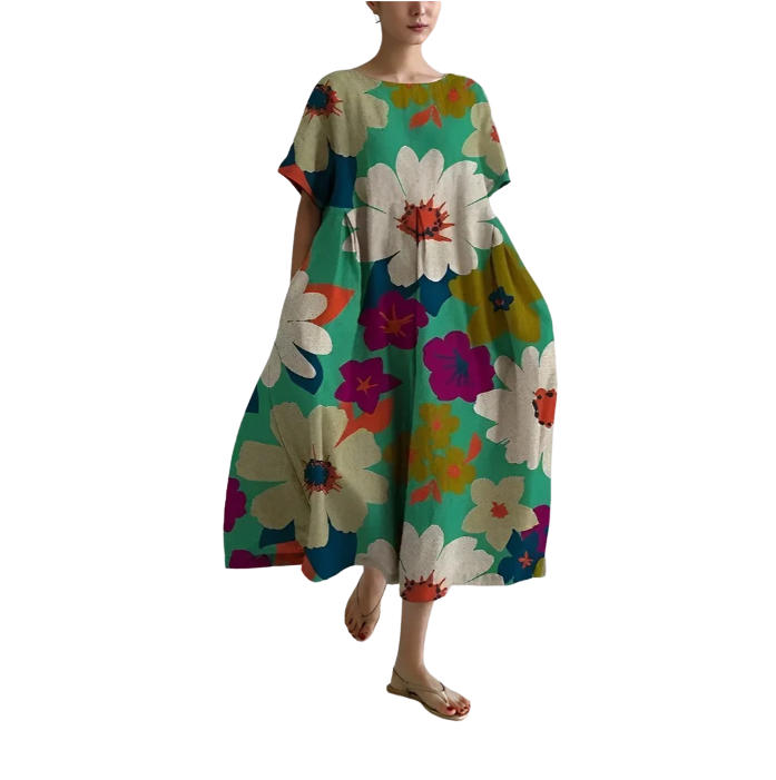 Alessia™ Comfortable Floral Midi Dress