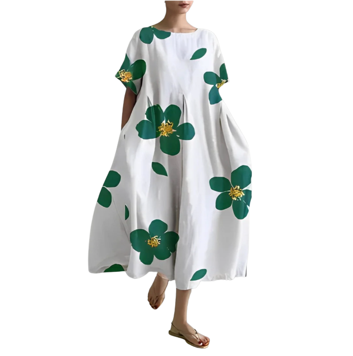 Alessia™ Comfortable Floral Midi Dress