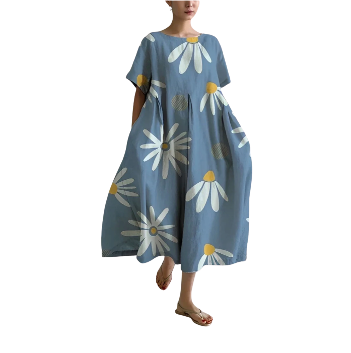 Alessia™ Comfortable Floral Midi Dress