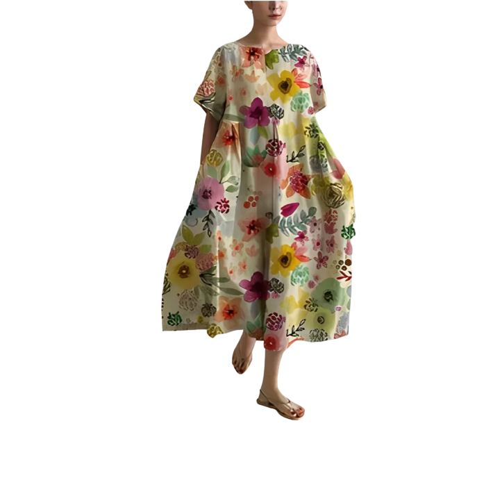 Alessia™ Comfortable Floral Midi Dress