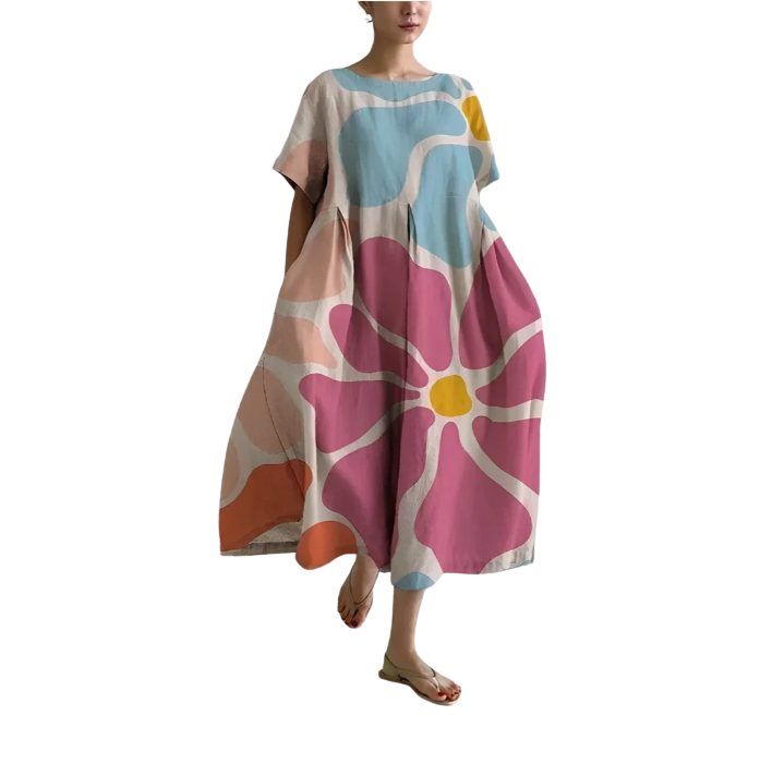 Alessia™ Comfortable Floral Midi Dress