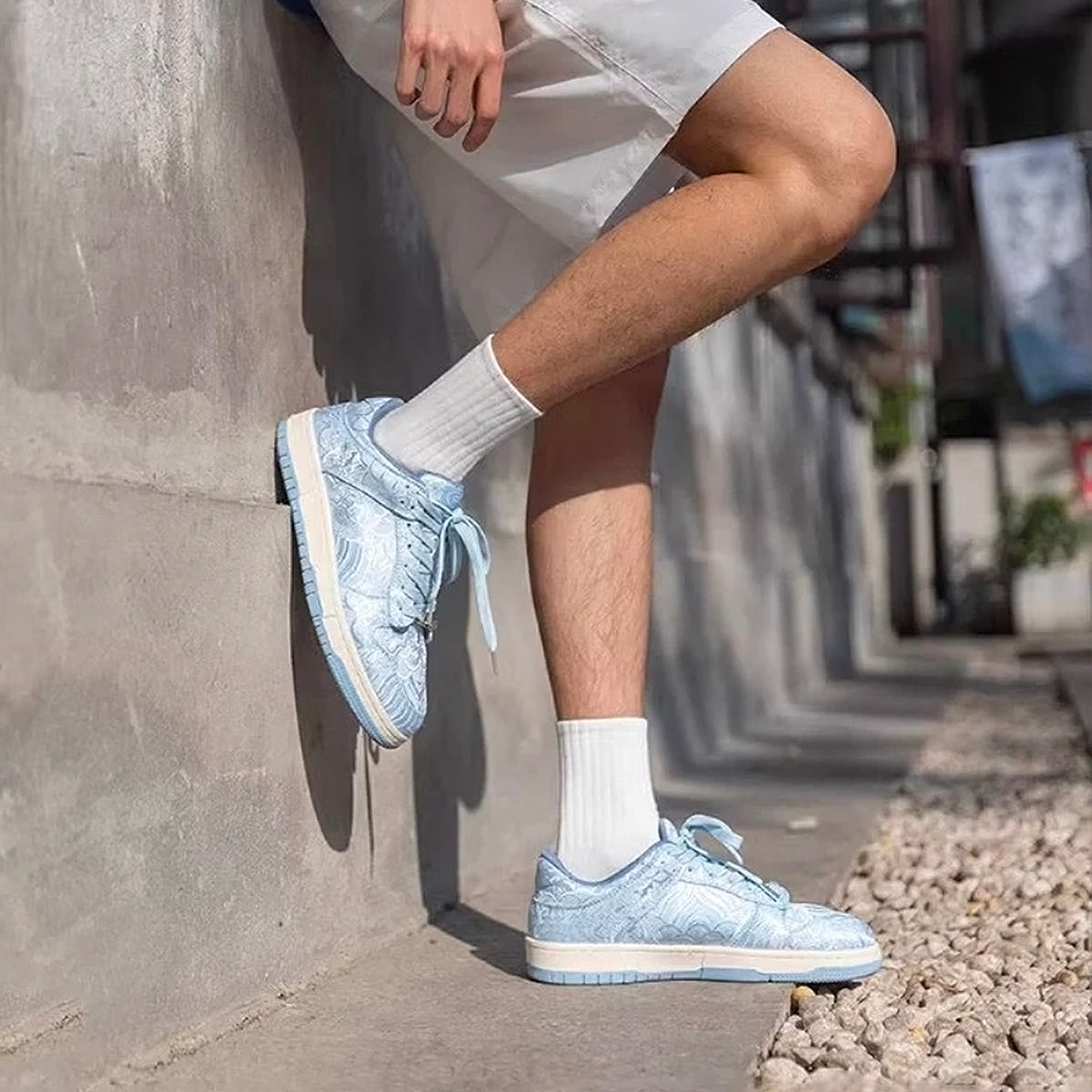 Ukiyo-e inspired Silk Sneakers