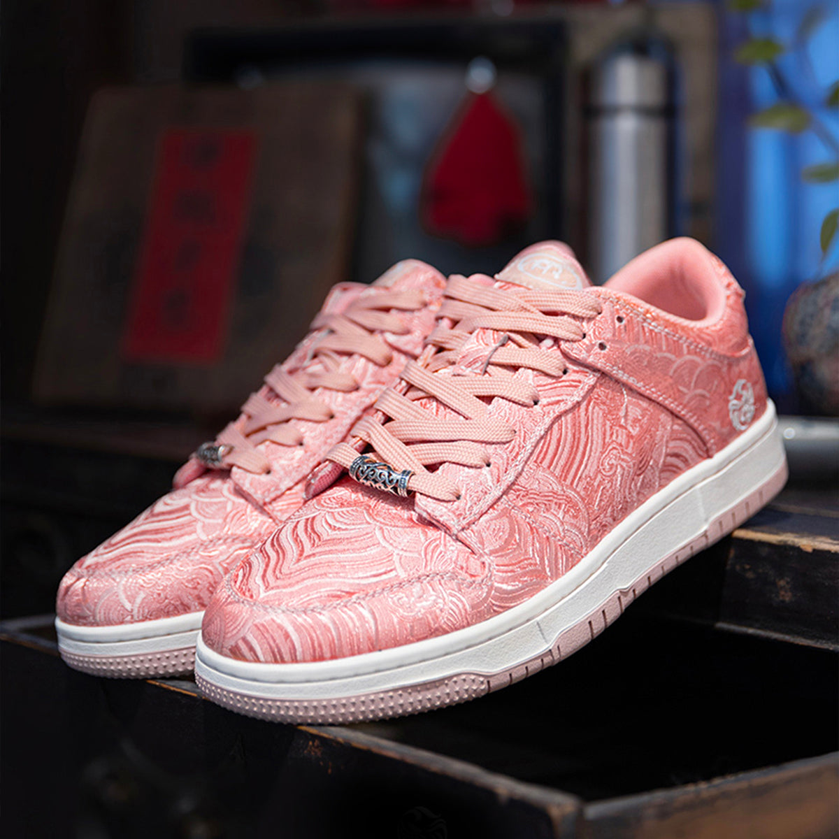 Ukiyo-e inspired Silk Sneakers