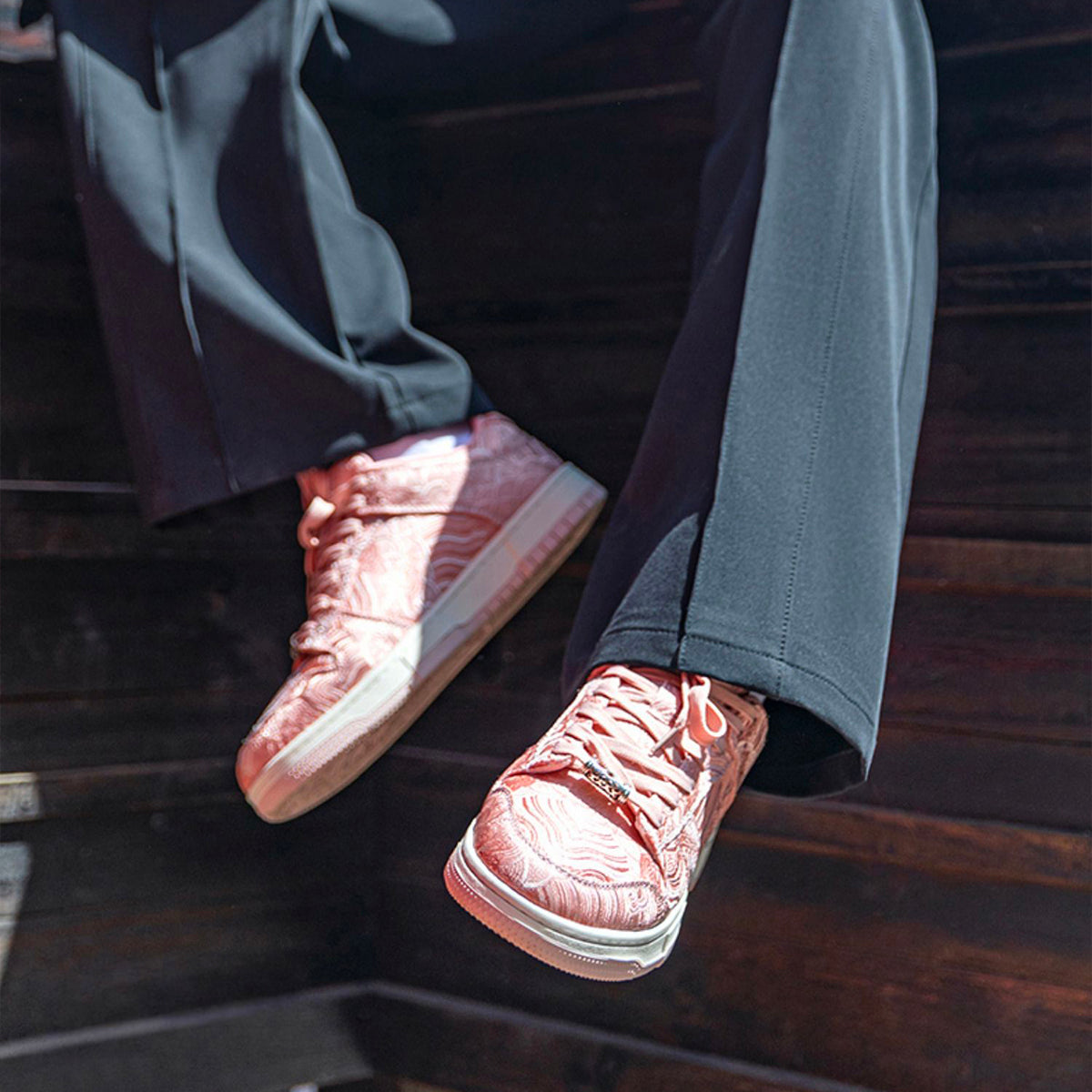 Ukiyo-e inspired Silk Sneakers
