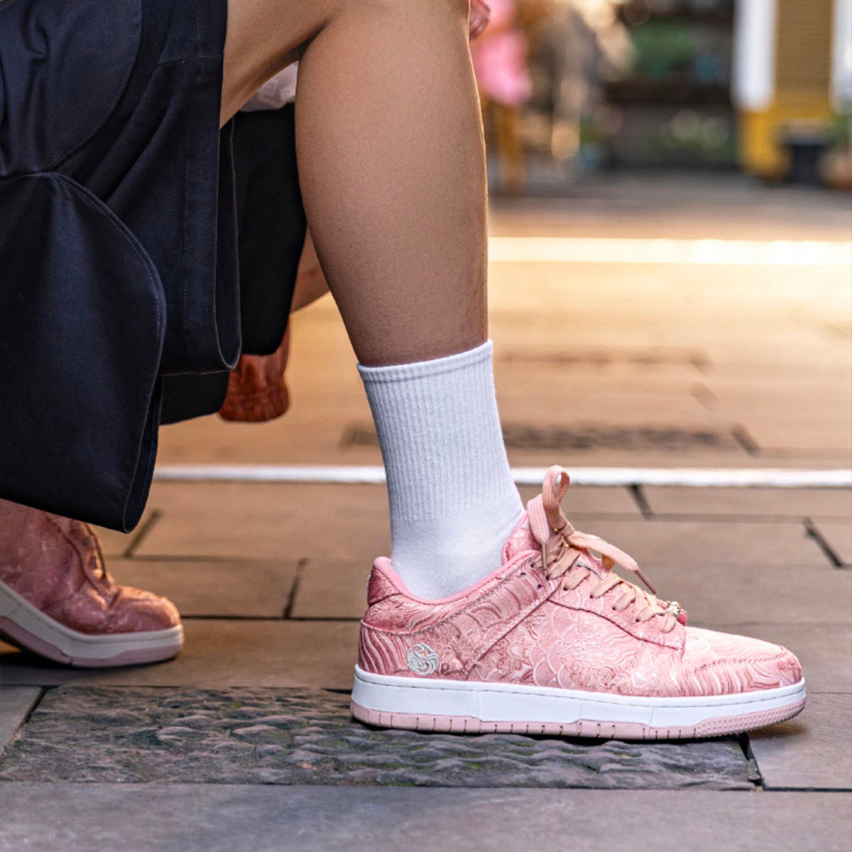 Ukiyo-e inspired Silk Sneakers