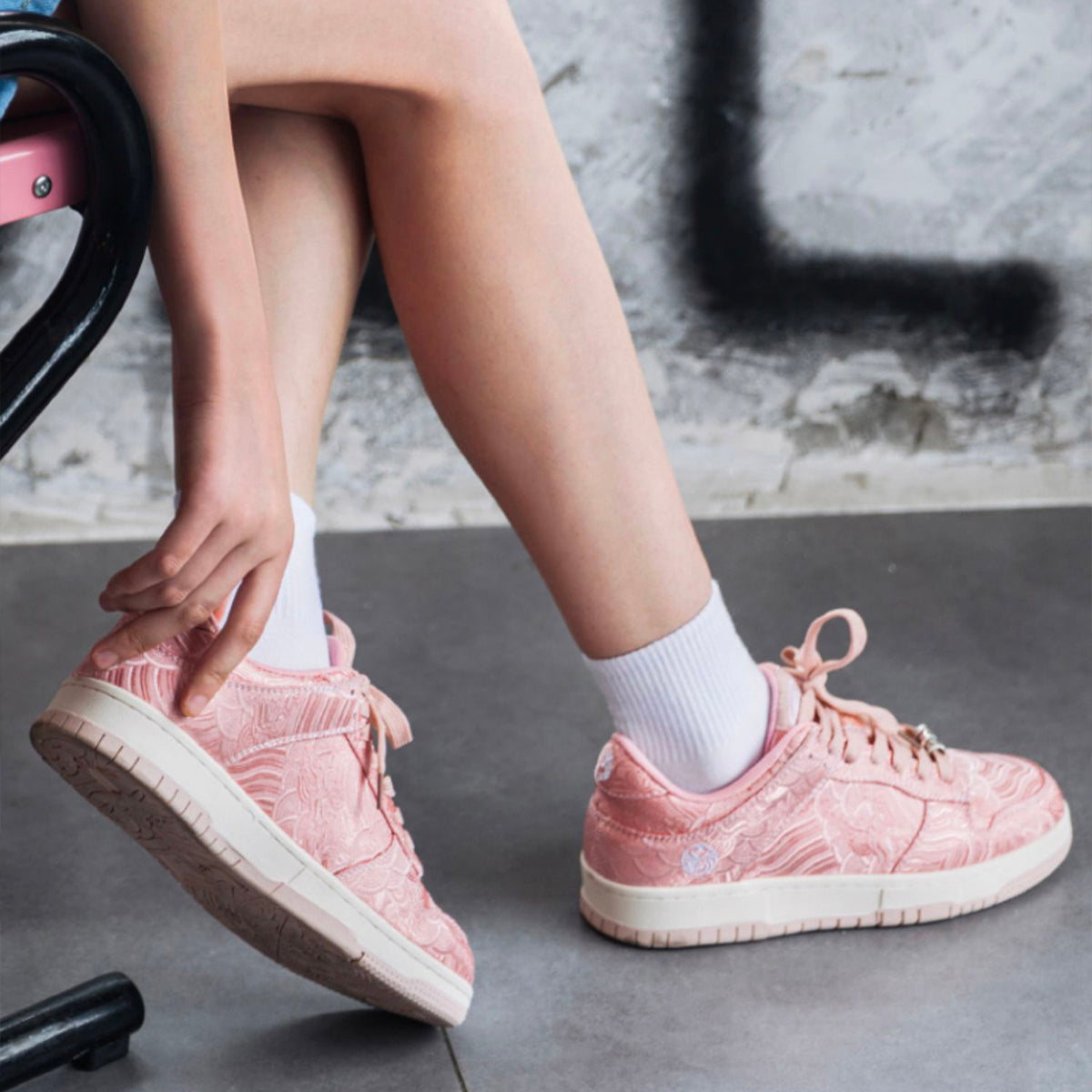 Ukiyo-e inspired Silk Sneakers