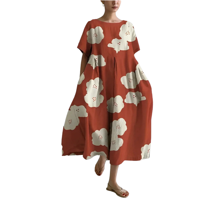 Alessia™ Comfortable Floral Midi Dress