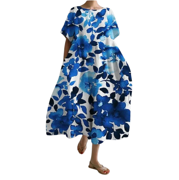 Alessia™ Comfortable Floral Midi Dress