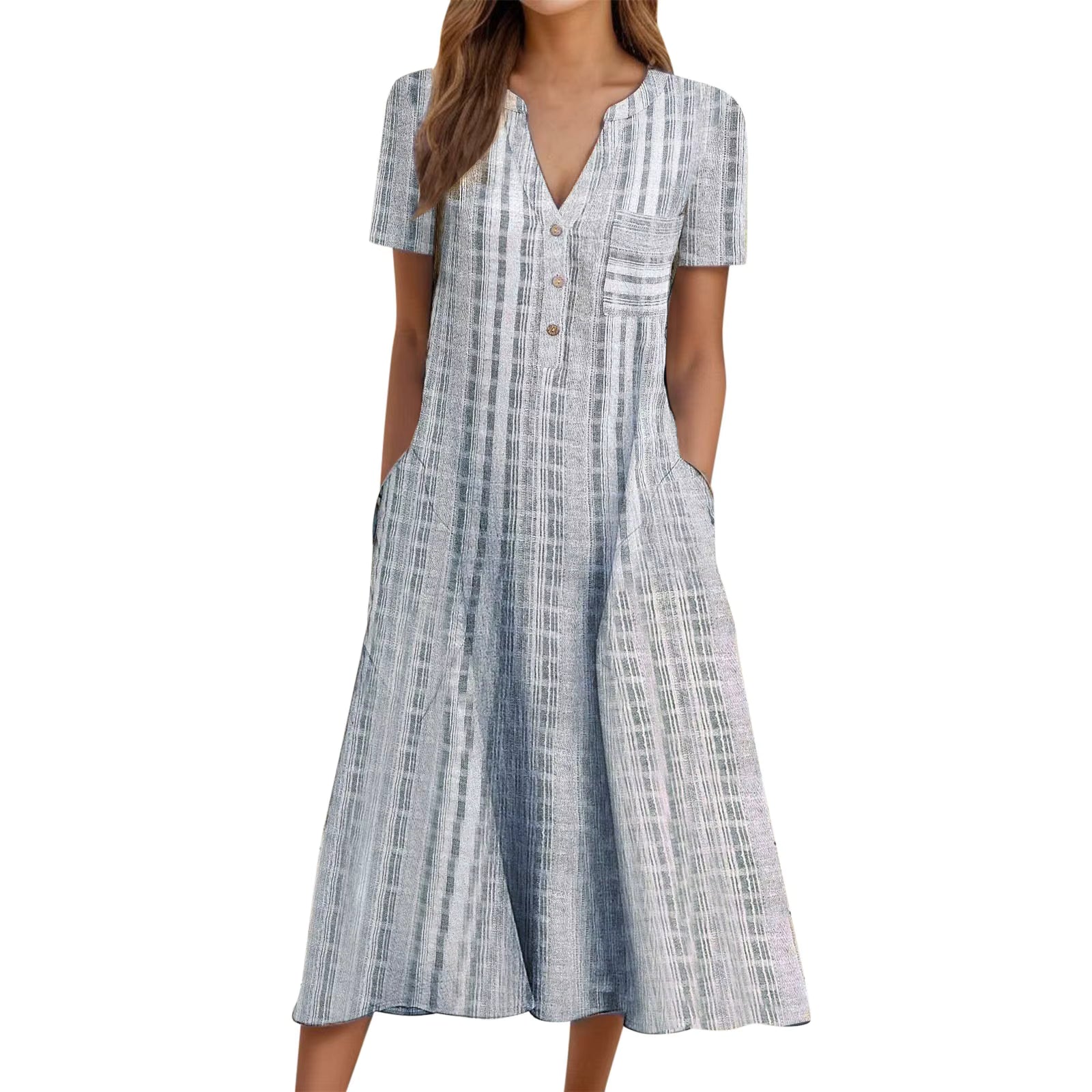 Jenna™ Elegant Summer Midi Dress