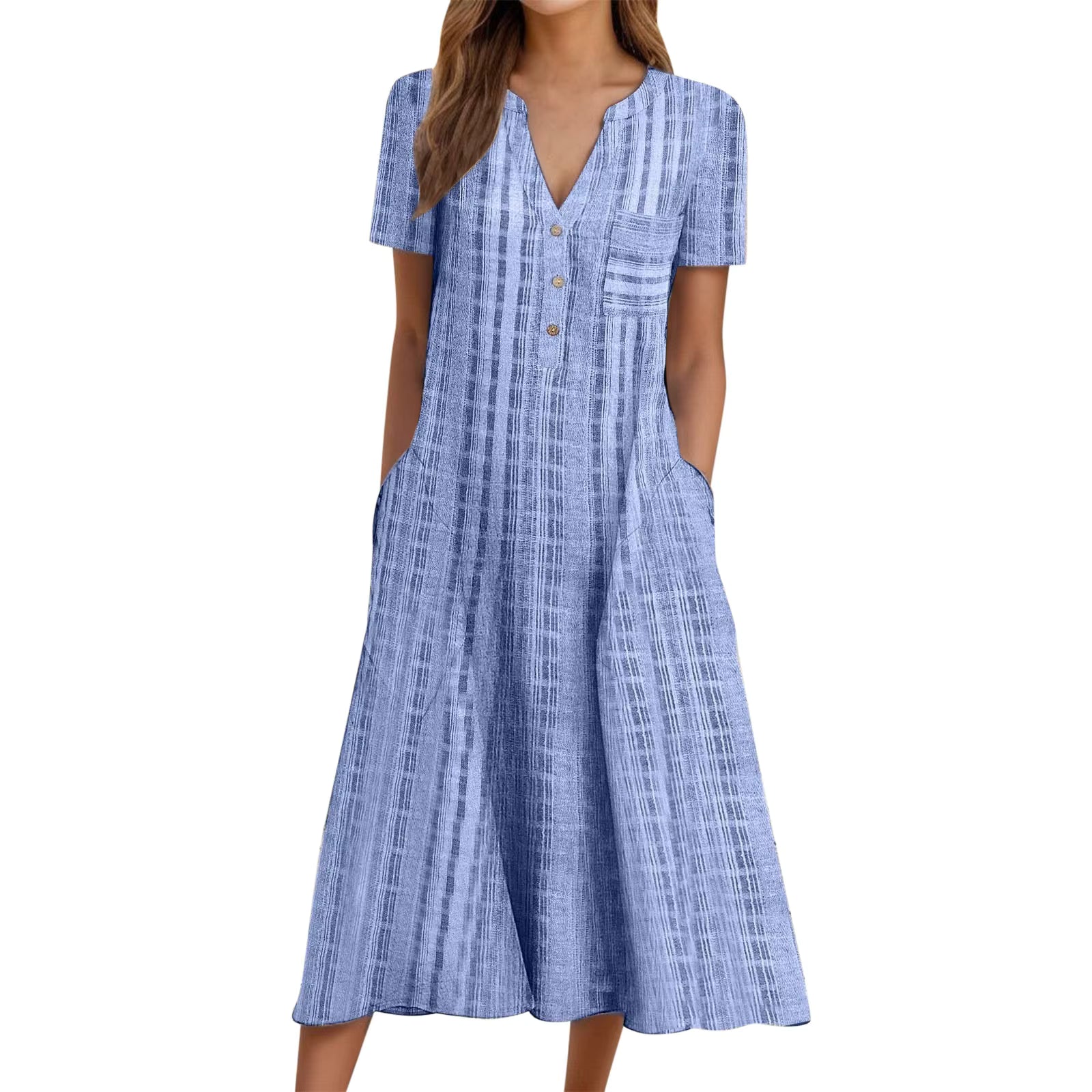 Jenna™ Elegant Summer Midi Dress