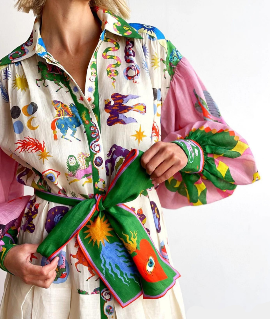 Laura™ Cosmic Print Maxi Dress